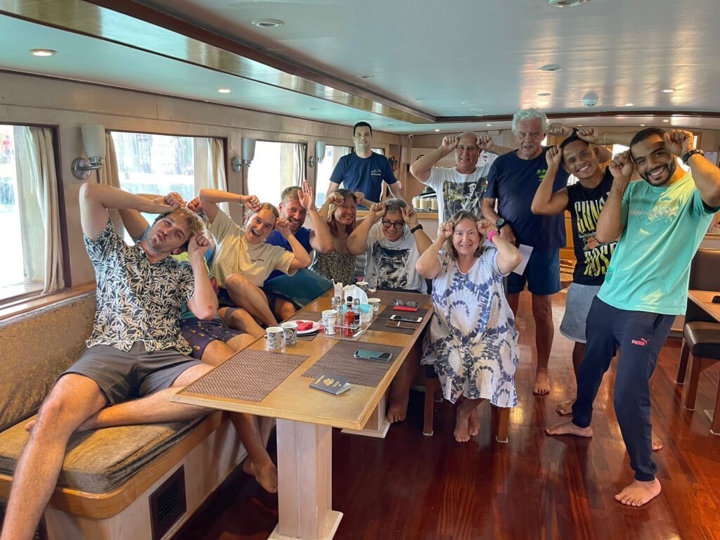 Guests aboard MY JPMarine southern Red Sea